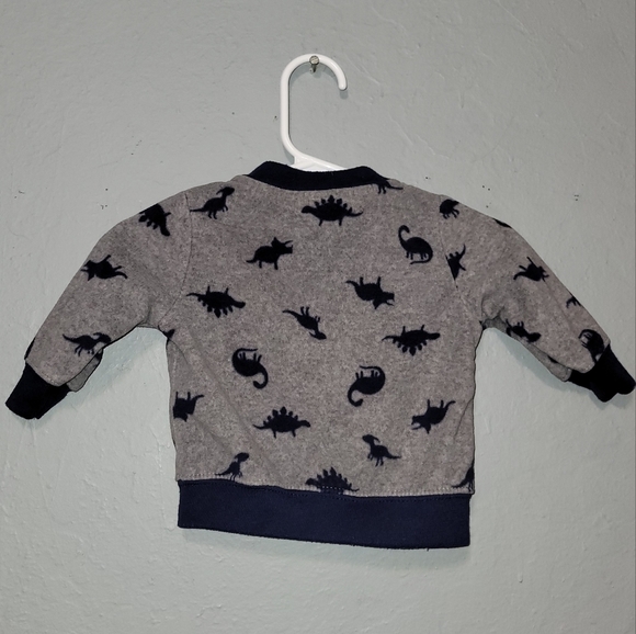 Child Of Mine 0-3 Months Dinosaur Button up Sweater - Picture 3 of 4